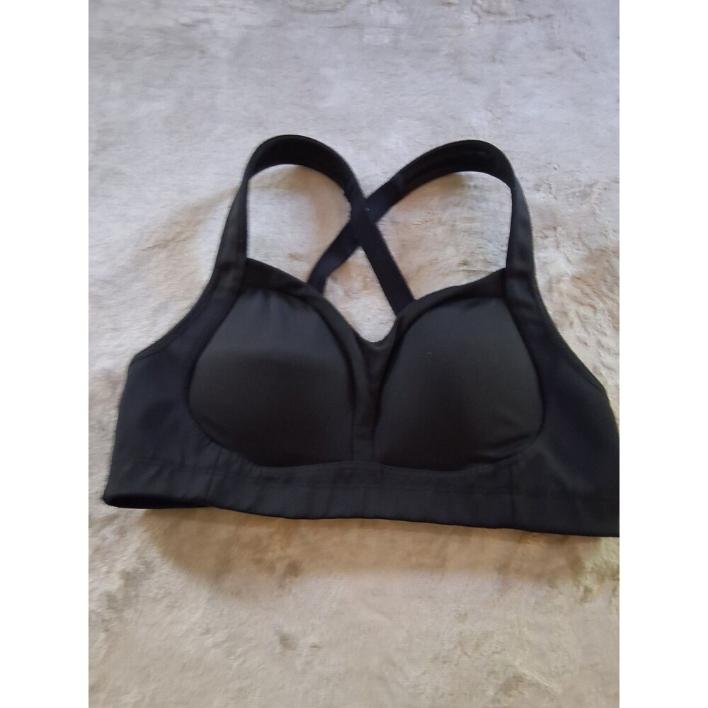 Lululemon Sports Bra Womens S/M Black Adjustable Straps Back Closure Support
